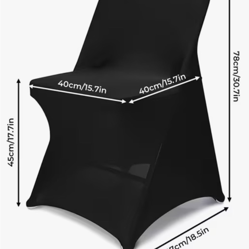 30 pieces-Elegant Black Dining Chair Covers